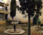 Alhambra, Patio de la Reja - 约翰·辛格·萨金特